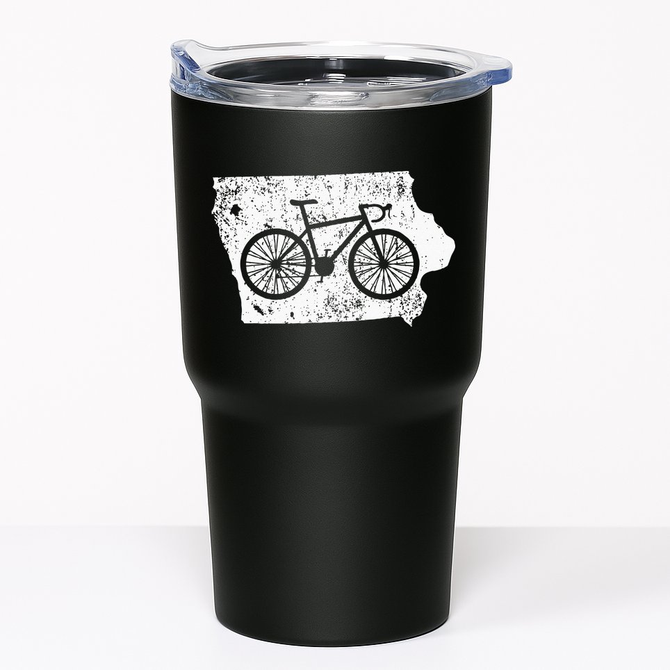 Iowa Home State Bike Cycling & Triathlon Gift Tumbler