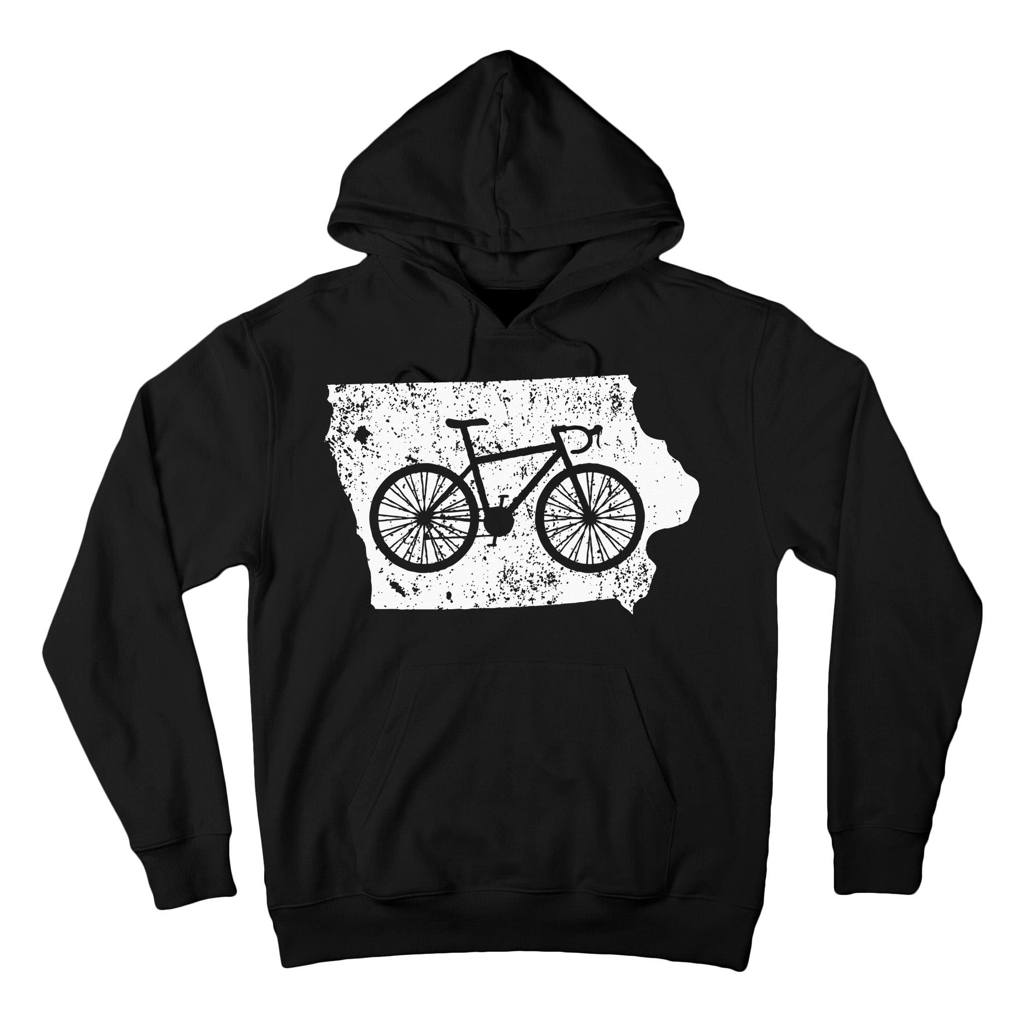 Iowa Home State Bike Cycling & Triathlon Gift Tall Hoodie