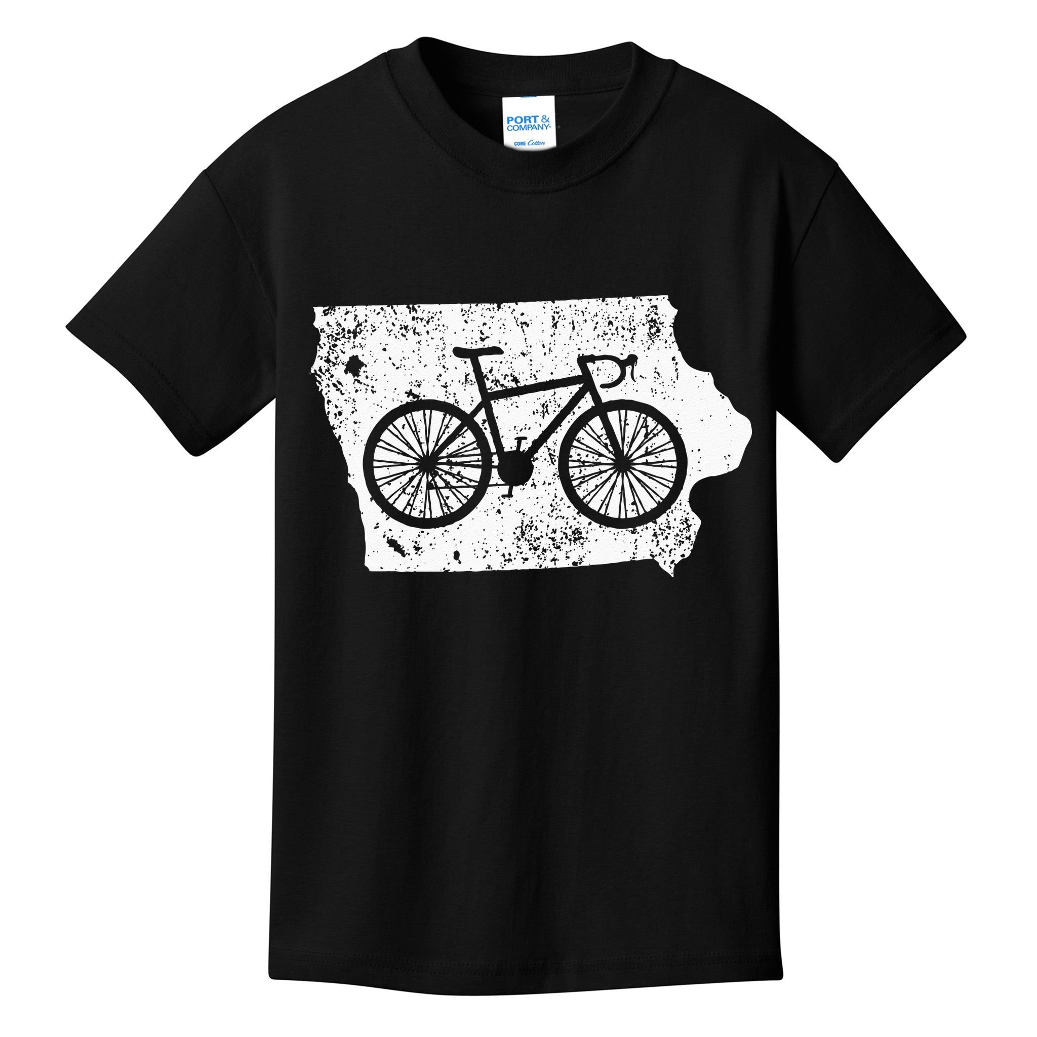 Iowa Home State Bike Cycling & Triathlon Gift Kids T-Shirt