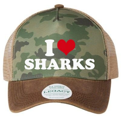 I Heart Sharks Legacy Tie Dye Trucker Hat