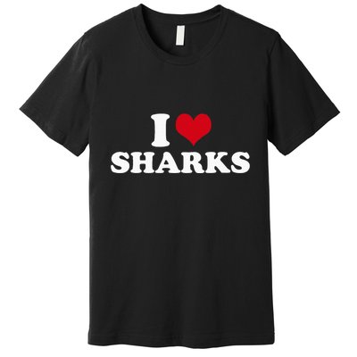 I Heart Sharks Premium T-Shirt