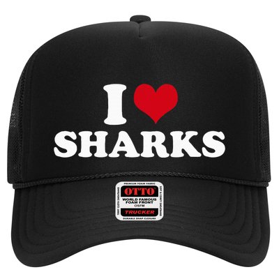 I Heart Sharks Trucker Hat