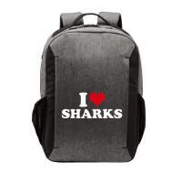 I Heart Sharks Vector Backpack