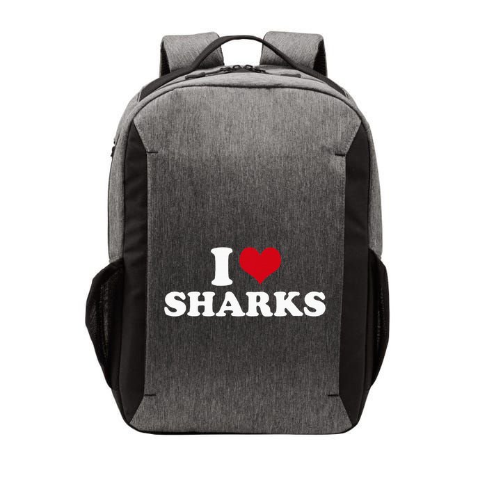 I Heart Sharks Vector Backpack