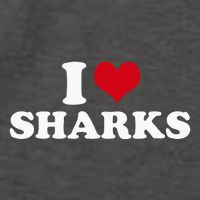 I Heart Sharks Vector Backpack