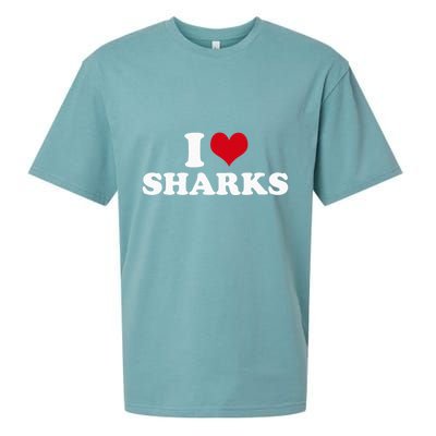I Heart Sharks Sueded Cloud Jersey T-Shirt