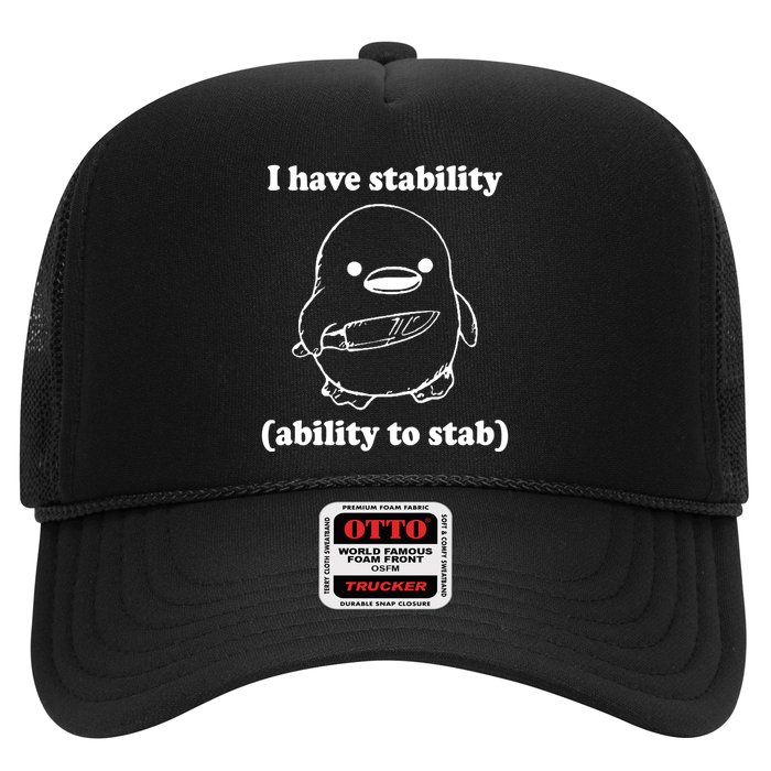 I Have Stability Ability To Stab Funny Trucker Hat