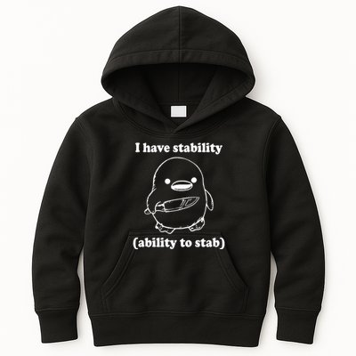 I Have Stability Ability To Stab Funny Kids Hoodie