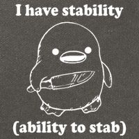 I Have Stability Ability To Stab Funny Cotton Canvas Backpack