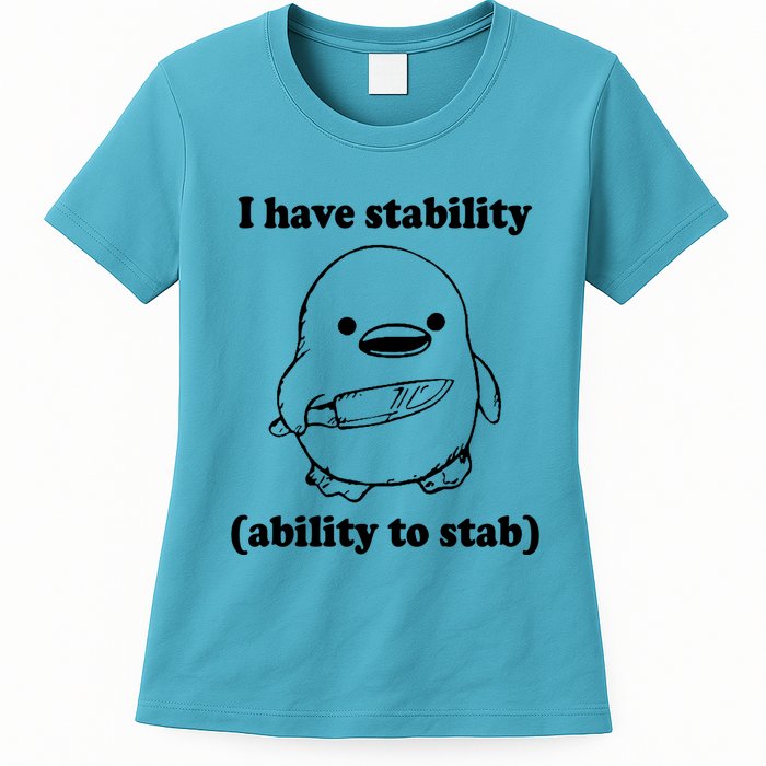 I Have Stability Ability To Stab Funny Womens T-Shirt