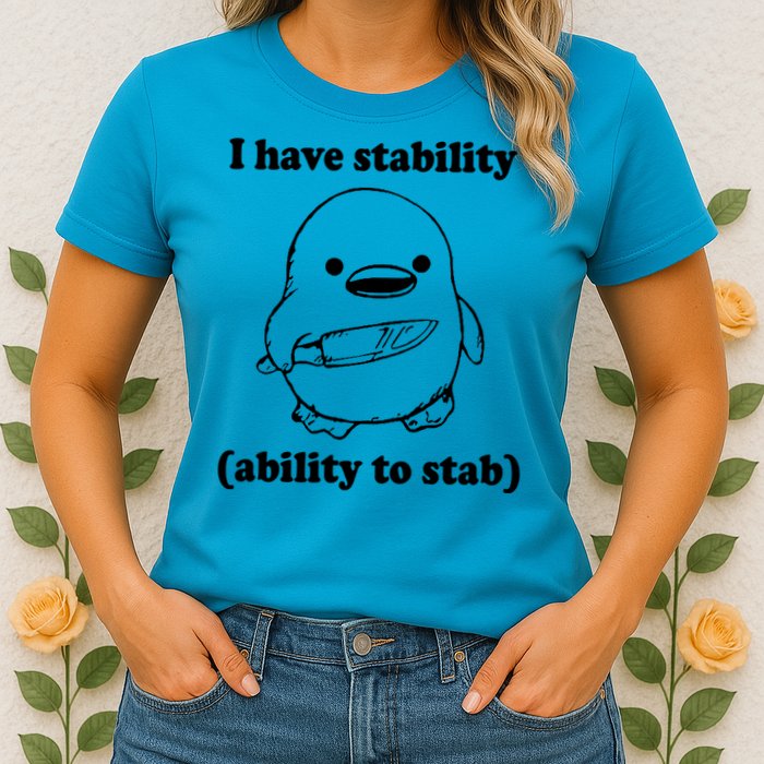 I Have Stability Ability To Stab Funny Womens T-Shirt
