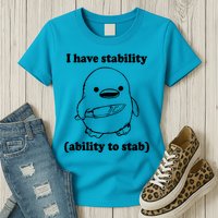 I Have Stability Ability To Stab Funny Womens T-Shirt