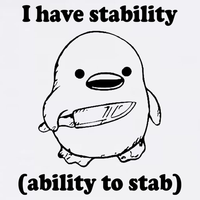 I Have Stability Ability To Stab Funny Garment-Dyed Sweatshirt