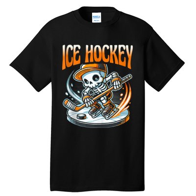 Ice Hockey Skeleton Tall T-Shirt