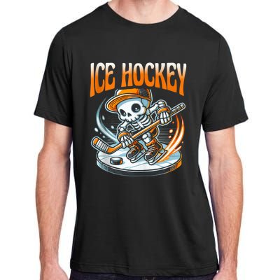 Ice Hockey Skeleton Adult ChromaSoft Performance T-Shirt