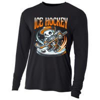 Ice Hockey Skeleton Cooling Performance Long Sleeve Crew