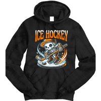 Ice Hockey Skeleton Tie Dye Hoodie