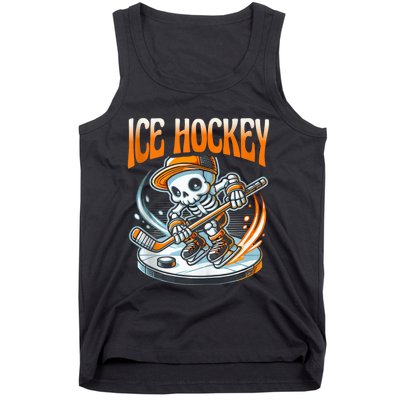 Ice Hockey Skeleton Tank Top