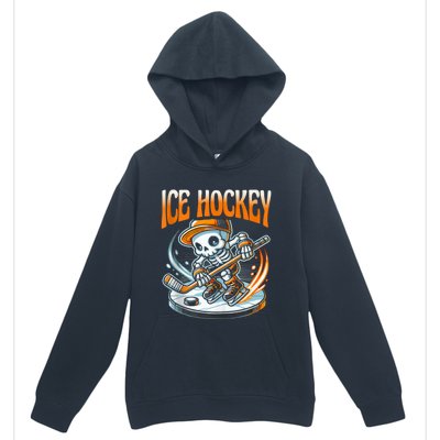 Ice Hockey Skeleton Urban Pullover Hoodie