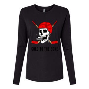 Ice Hockey Skeleton With Helmet Puck And Sticks Funny Funny Gift Womens Cotton Relaxed Long Sleeve T-Shirt