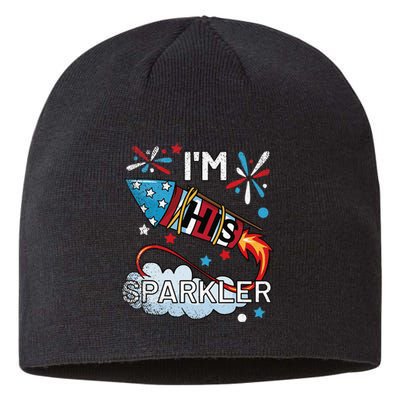 I'm His Sparkler July 4th His And Hers Matching Couples Cute Sustainable Beanie