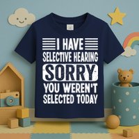 I Have Selective Hearing Sorry You WerenT Selected Today Toddler T-Shirt