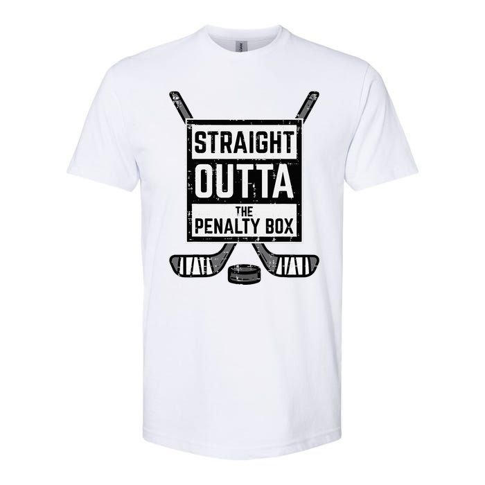 Ice Hockey Straight Outta Penalty Box Softstyle CVC T-Shirt