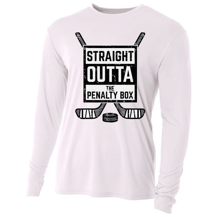 Ice Hockey Straight Outta Penalty Box Cooling Performance Long Sleeve Crew