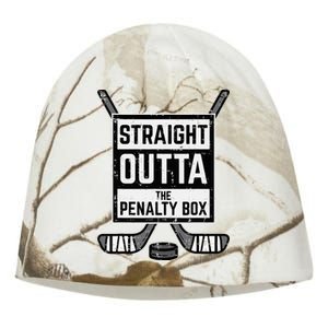 Ice Hockey Straight Outta Penalty Box Kati - Camo Knit Beanie