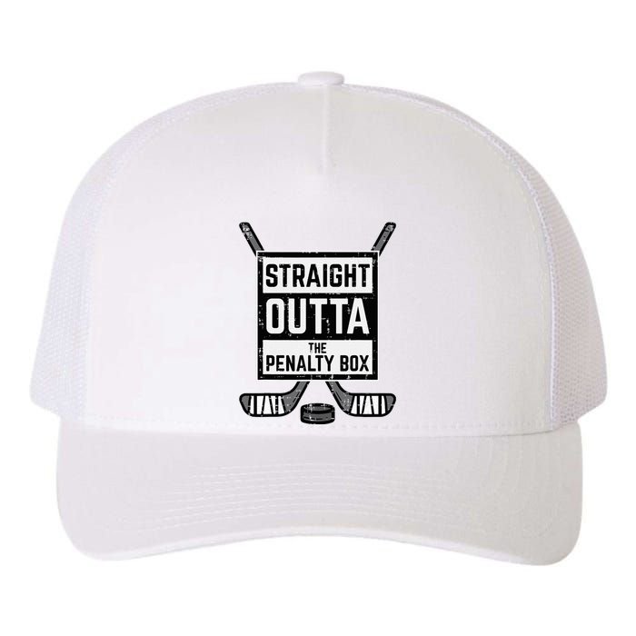 Ice Hockey Straight Outta Penalty Box Yupoong Adult 5-Panel Trucker Hat