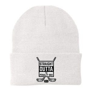 Ice Hockey Straight Outta Penalty Box Knit Cap Winter Beanie