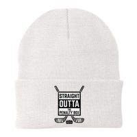 Ice Hockey Straight Outta Penalty Box Knit Cap Winter Beanie