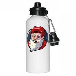 Ice Hockey Santa Claus Goalie Coach Christmas Funny Gift Aluminum Water Bottle