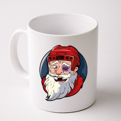 Ice Hockey Santa Claus Goalie Coach Christmas Funny Gift Coffee Mug