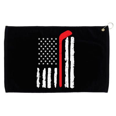 Ice Hockey Stick Us Flag Patriotic N Meaningful Gift Grommeted Golf Towel