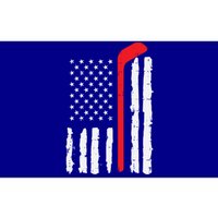 Ice Hockey Stick Us Flag Patriotic N Meaningful Gift Bumper Sticker