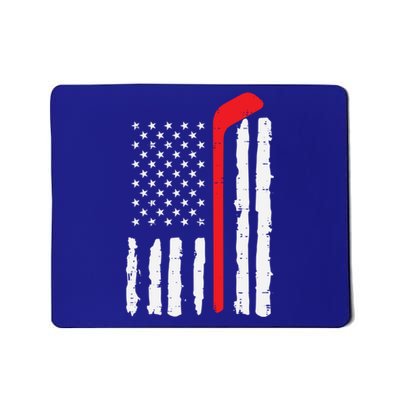 Ice Hockey Stick Us Flag Patriotic N Meaningful Gift Mousepad