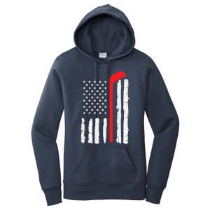 Ice Hockey Stick Us Flag Patriotic N Meaningful Gift Women's Pullover Hoodie