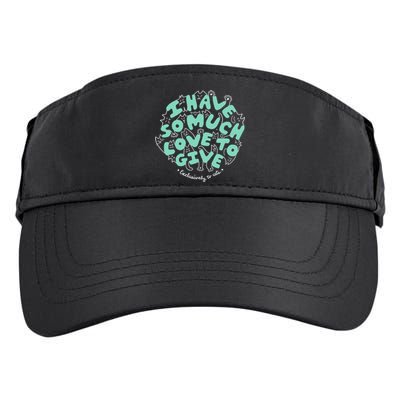 I Have So Much Love To Give Exclusively To Cats Adult Drive Performance Visor