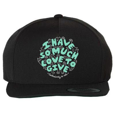 I Have So Much Love To Give Exclusively To Cats Wool Snapback Cap