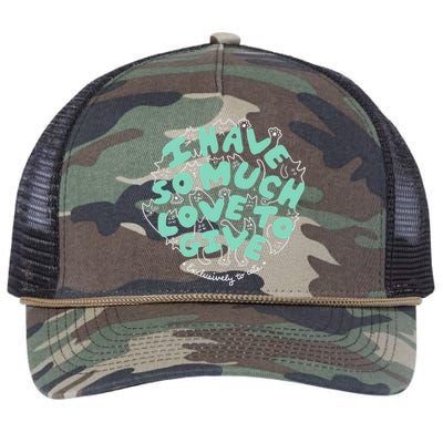 I Have So Much Love To Give Exclusively To Cats Retro Rope Trucker Hat Cap