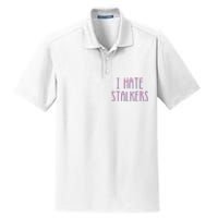 I Hate Stalkers Dry Zone Grid Polo