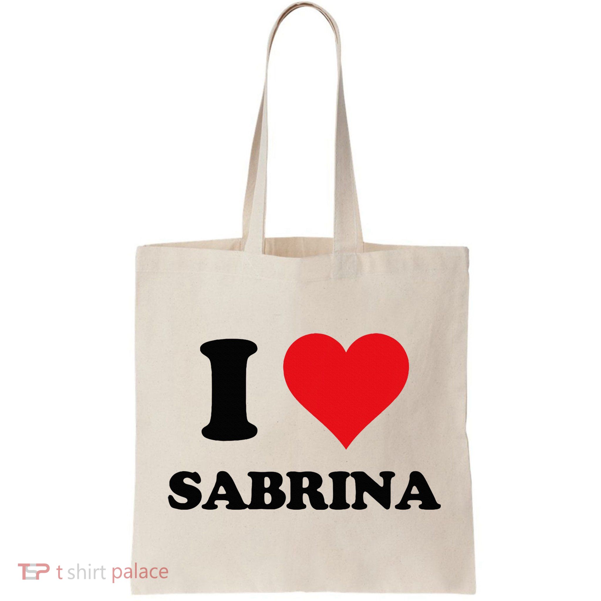 I Heart Sabrina First Name I Love Personalized Stuff Bag