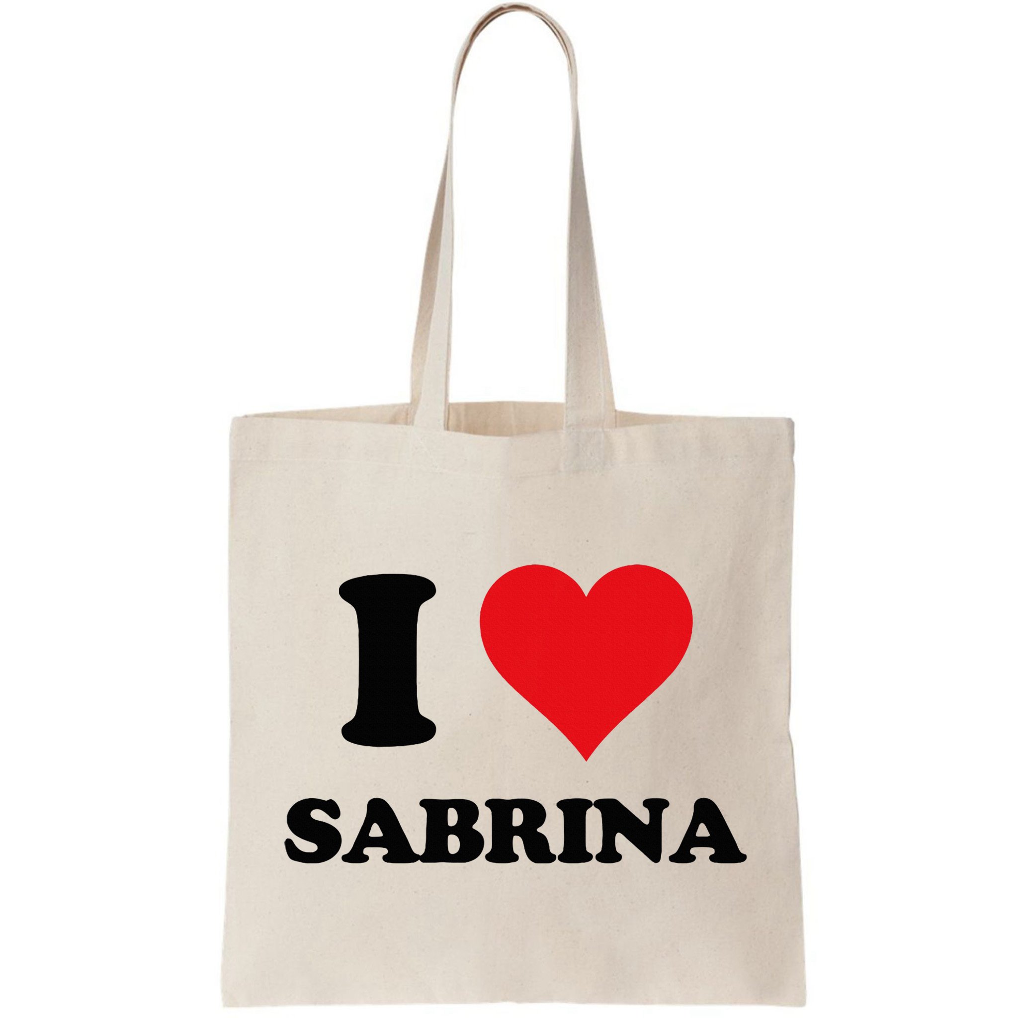 I Heart Sabrina First Name I Love Personalized Stuff Bag