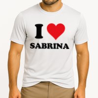 I Heart Sabrina First Name I Love Personalized Stuff Performance Shirt