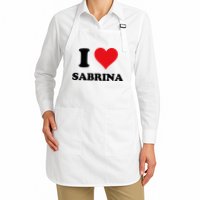 I Heart Sabrina First Name I Love Personalized Stuff Apron