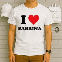 I Heart Sabrina First Name I Love Personalized Stuff T-Shirt