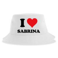 I Heart Sabrina First Name I Love Personalized Stuff Sustainable Bucket Hat