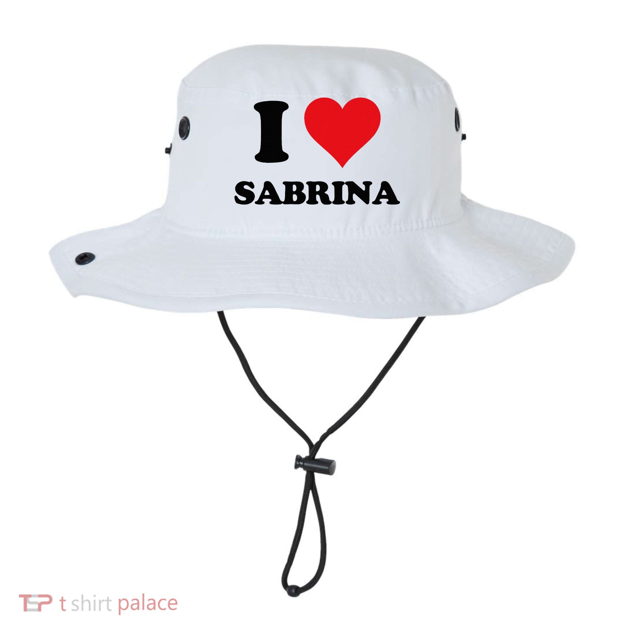 I Heart Sabrina First Name I Love Personalized Stuff Bucket Hat
