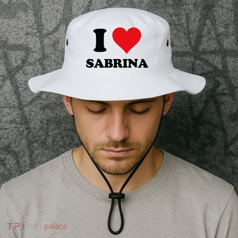 I Heart Sabrina First Name I Love Personalized Stuff Bucket Hat